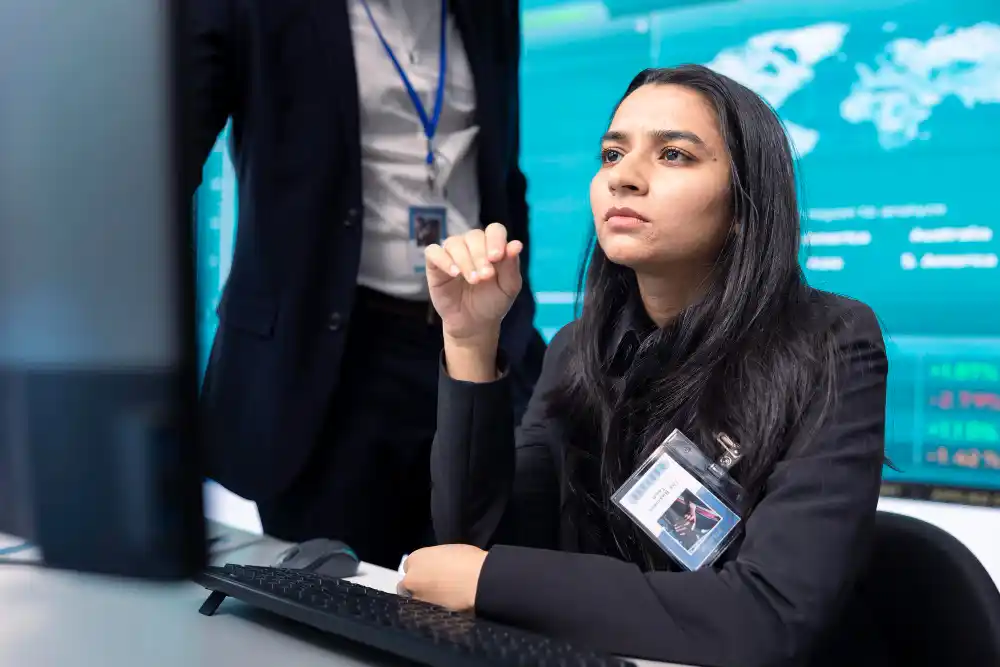 South Asian aviation students in a classroom lecture during aircraft maintenance engineering training