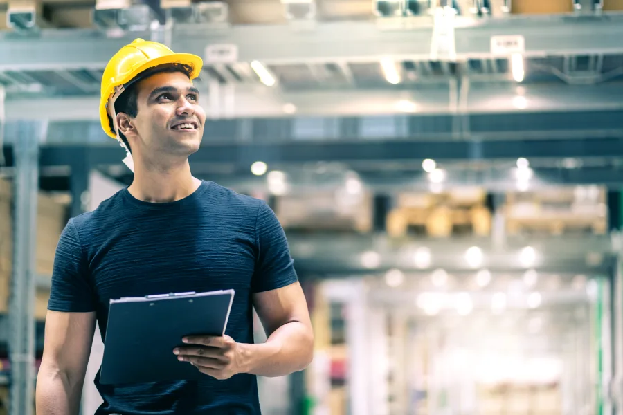 South Asian aircraft maintenance engineering student comparing B1 and B2 license training modules