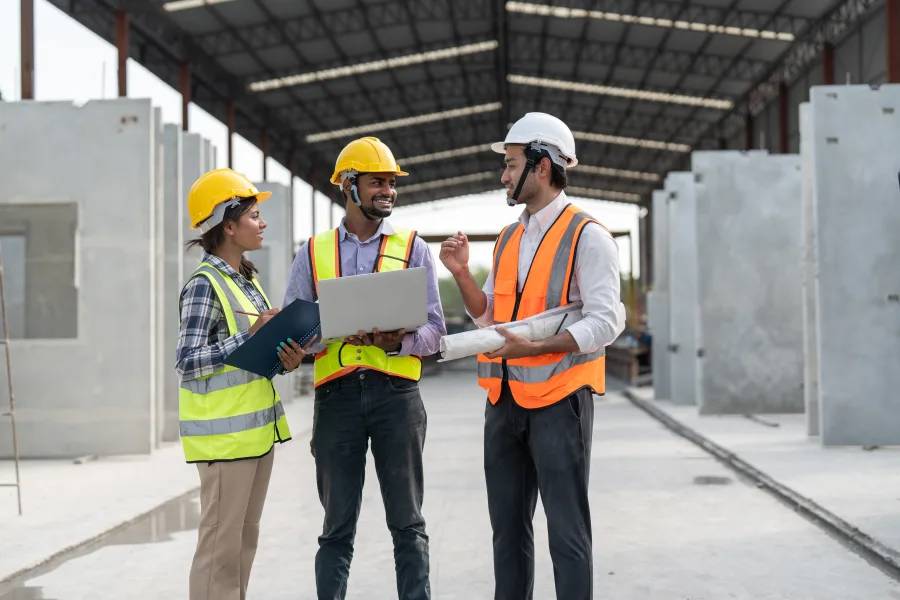 Pakistani aircraft maintenance engineers collaborating during a hangar inspection