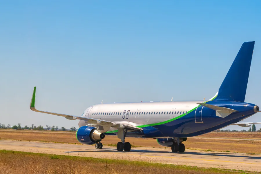 PIA Airbus A320 aircraft on the tarmac at Islamabad International Airport